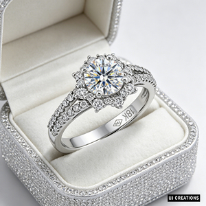 Custom S925/10K/14K/18K Solid Gold 1 Carat Round Lab Grown Brilliant Cut Diamond Wedding <b>Ring</b> VVS-VS Quality - Product Image 3
