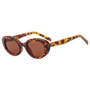 Модные солнцезащитные очки унисекс с логотипом на заказ, с новой овальной рамкой из поликарбоната, солнцезащитный козырек с Anti-UV400, цветной стиль для девочек, парней - Product Image 3