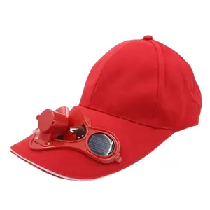 2024 Hot Selling Comfort Summer Baseball Hat with Solar Powered Fan Cooling Fan Cap for Camping Traveling Outdoor hats with fan