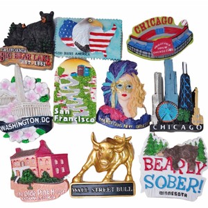 Imán de nevera de madera personalizado con diseño de los Estados de EE. UU., recuerdo turístico de Las Vegas, Nevada - Product Image 2