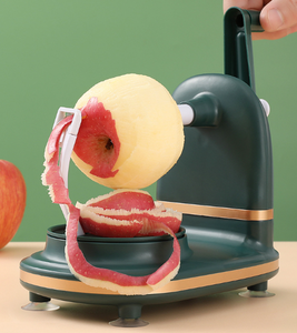 Éplucheur à pommes manuel, lame multifonctionnelle en acier inoxydable, outil à fruits, éplucheur à fruits à manivelle pour la cuisine à domicile - Product Image 1
