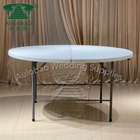 Ucuz fiyat parti etkinlikleri demir metal 6ft katlanır banquete masa düğün için