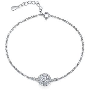 เครื่องประดับเงินแท้แบรนด์ดัง โชว์แฟชั่นทุกแบบ สร้อยข้อมือโมอิสซาไนต์แท้ ของขวัญเครื่องประดับใหม่ สร้อยข้อมือเสน่ห์สำหรับงานปาร์ตี้ - Product Image 1