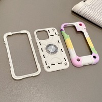 Étui de téléphone avec béquille Offre Spéciale avec logo pour iPhone 13 12 11 15 Pro Max porte-anneau en métal pour doigt de prévention des chutes