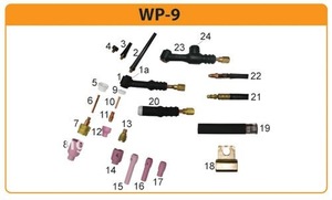 Tig Hàn ngọn đuốc trở lại cốc - Product Image 6
