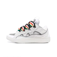 Vente en gros de baskets rétro style skate des années 90 en daim avec lacets larges, chaussures gonflées à la mode unisexe, baskets épaisses en maille