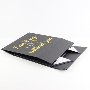 Customized Logo Luxury Design Golden Foil Cosmetic Packaging Paper Gift Magnetic Box