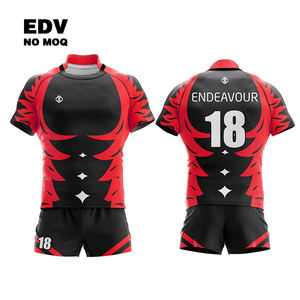 Nouveau Produit Kit de Rugby Sportif Explosion Uniforme de Rugby Confortable et Respirant Maillot de Rugby Impression par Sublimation Personnalisée - Product Image 4