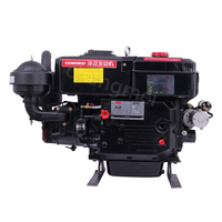 Moteur diesel marin puissant Yangmai 22hp 28hp, moteur diesel monocylindre à démarrage électrique Yangmai 8hp 10hp 15hp