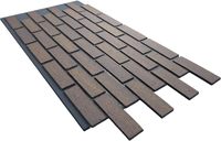 Revêtement mural en briques 3D en mousse PU NEU CRAFT, revêtement extérieur de luxe en faux briques pour façade commerciale