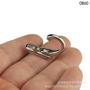 CB60 Alloy Mini <b>Hook</b> 8x27mm Single Hole <b>Coat</b> <b>Hook</b> Rust Resistant Decorative <b>Hook</b> for Garment Storage - Product Image 4