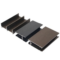 Profilé d'extrusion en aluminium T5 6063 pour fenêtres et portes, profilé personnalisé pour cadre de fenêtre et de porte en aluminium