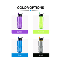 Bouteille d'eau en plastique personnalisable avec logo, légère, réutilisable, sans BPA, production OEM