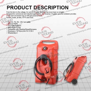 Serbatoio <span class=keywords><strong>carburante</strong></span> portatile in plastica 57L HDPE serbatoio benzina con pompa manuale Caddy <span class=keywords><strong>carburante</strong></span> 14 gal - Product Image 5