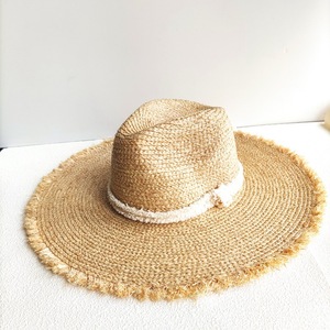Thời trang phụ nữ Raffia rơm Fedora Hat mềm rộng Vành Panama Trilby mềm Mũ bãi biển UPF 50 + UV bảo vệ Sun hat - Product Image 3