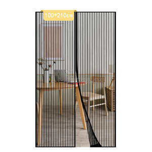 2023 fábrica al por mayor nueva mosquitera magnética diseño moderno cortina de puerta de pantalla de poliéster a prueba de <span class=keywords><strong>mosquitos</strong></span> - Product Image 1