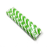 Pailles en papier Jumbo Certificats de qualité alimentaire Paille en papier jetable écologique à impression colorée