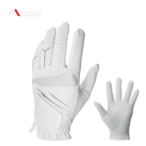 Gant de golf en cuir souple et respirant Indonesia Cabretta Couleurs personnalisées et poignées avec logo Accessoires pour hommes/femmes Main gauche - Product Image 6