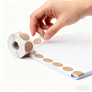 Hybsk Tùy Chỉnh Vàng Không Thấm Nước Dính Nhãn 1.5 "Vòng Màu Mã Hóa Chấm Dán 500 Mỗi Cuộn - Product Image 4