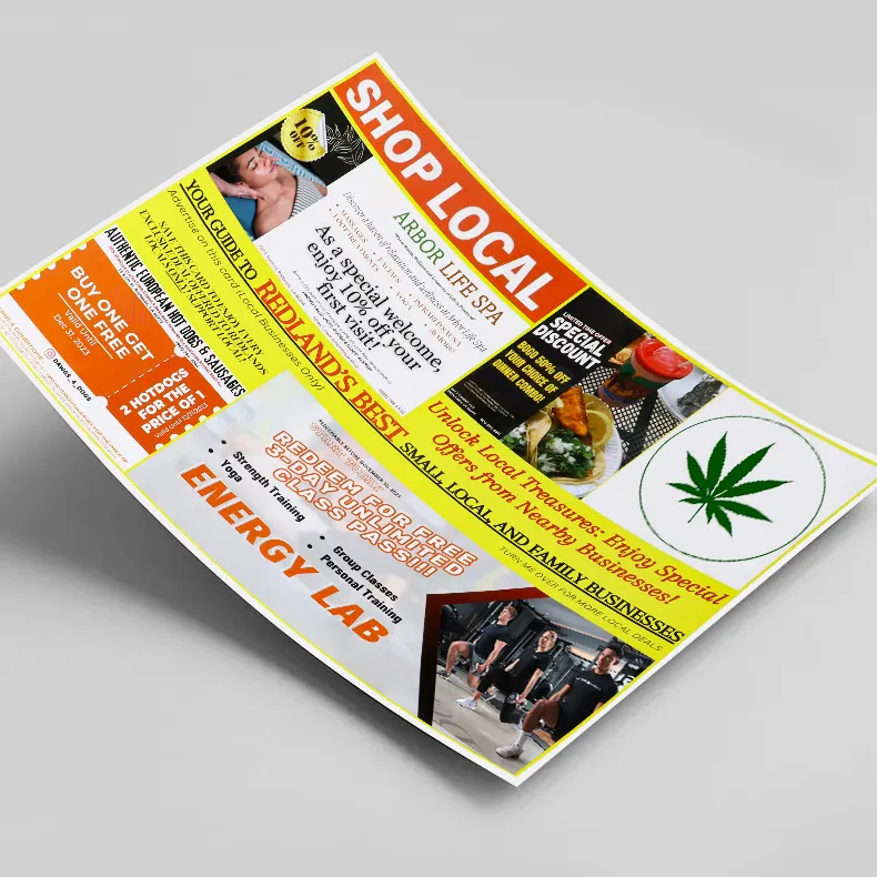 Kunden spezifische Digitaldruck Flyer Duplex Board Papier broschüre für Business Print Werbung Poster Marketing Flyer