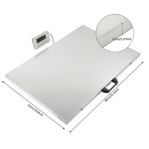 Pèse-animaux électronique, balance pour animaux de compagnie, unités kg, lb, oz, capacité 500 kg / 1100 lb, portable, avec poignée, balance numérique pour animaux. - Product Image 2