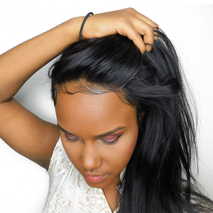 Bán Buôn Tóc Ren Phía Trước Tự Nhiên Thẳng 360 Phía Trước, Cơ Sở Lụa 360 Tóc Con Người Thụy Sĩ Ren Phía Trước Tóc Em Bé - Product Image 6