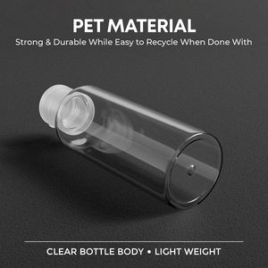 PET Plastic <b>Bottle</b> <b>Small</b> Empty Cosmetic Lotion Toner with Flip Top Disc Cap Screen Printing 1oz VANTUR Brand for Lotion - Product Image 5