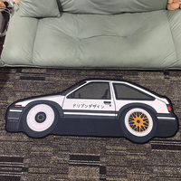 Tapis de sol antidérapant personnalisé avec logo de marque automobile, tapis décoratifs pour salon, tapis en forme de véhicule, tapis à motif automobile pour chambre à coucher