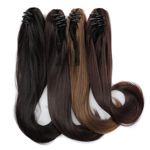 Perruque cheveux longs pour femmes naturelle bouclée fausse queue de cheval queue de cheval à clipser produits capillaires de qualité européenne américaine - Product Image 2
