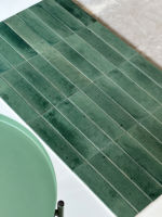 Carreaux de mosaïque en céramique style Zellige pour murs de piscine et de salle de bain, design moderne, fonction brique réfractaire, antidérapants, pour extérieur