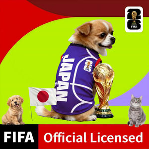 Ropa para Mascotas con Licencia Oficial de la FIFA para la Copa Mundial de Fútbol 2026, Chaleco para Perro del Equipo de Fútbol de Japón, Camisetas Transpirables de Verano para Perros - Product Image 1