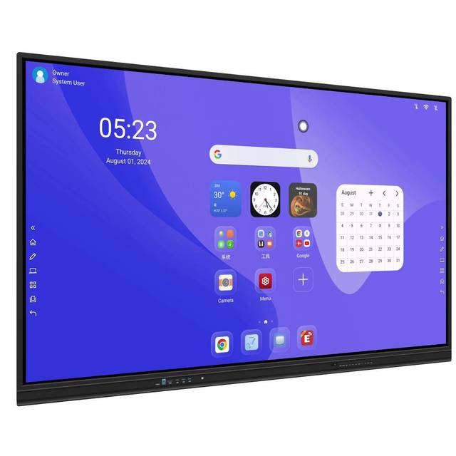 Android 14 65 Inch Touch Screen Digital Flat Panel Smart Class Board Interactive Whiteboard LCD TV for Training Presentation