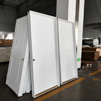 Portes intérieures pré-montées 30x80'' à 2 panneaux, en bois apprêté, portes pré-montées blanches en MDF mouluré pour maisons