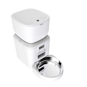 Automatic Smart Pet <b>Feeder</b> 4L Large Capacity For Dogs And <b>Cats</b> With App Control Detachable Bowl White And Black Us Plug - Product Image 2