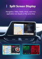 Autoradio Android 10 avec écran IPS 9/10,1 pouces, 2+32 Go, solution A100, WiFi 5G, GPS, amplificateur DSP pour Corolla EX 2007-2012 F50