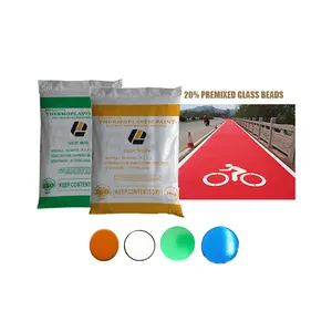 Hot Melt Colorful Pavement Marking Paint 20% Glass Bead Thermoplastic Road Marking Paint