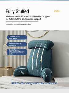 Almohada Ergonómica para Leer en la Cama con Brazos de Soporte, de Seda Helada y Látex, Lavable a Máquina, Venta al por Mayor - Product Image 5