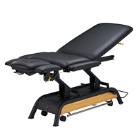 Table de massage électrique en bois avec élévateur, lit d'examen médical, table de thérapie physique, canapé de traitement, lit de spa à hauteur réglable