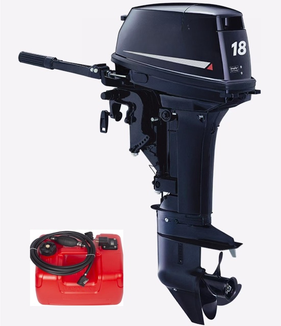 Genuine Tohatsu 2 Stroke M18E2S Boat Motor 18HP Outboard Ship Motor