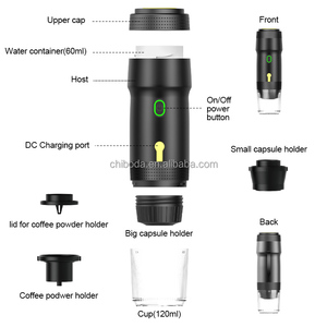 Bestverkopende 3 In 1 Multifunctionele Draagbare Koffiemachine Warm Koud Brouwen Koffiepoeder Capsules Mini Elektrische Espressomachine - Product Image 2