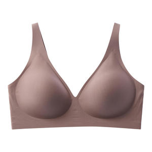 Sujetadores sin costuras para mujer, talla grande, con escote en V profundo, push-up, con soporte lateral, sin aros, tipo gelatina - Product Image 5