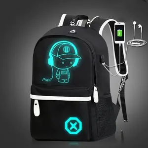यूएसबी चार्जर ट्रैवल बैकपैक के साथ बड़े क्षमता स्कूल बैग