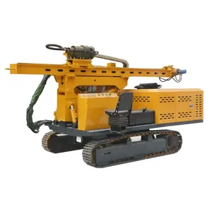 Fully Hydraulic Solar Powered Building Foundation Tracked Photovoltaic Pile Driver For Construction Sites