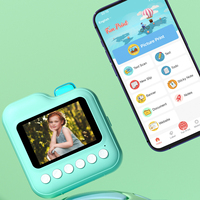 Appareil photo instantané miniature pour enfants avec batterie MicroSD 1000 mAh, écran 2,4'', Full HD - Compatible iOS/Android, cadeau pour enfants
