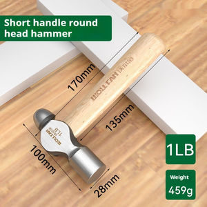 Martillo de garra de acero aleado con mango de madera y soporte magnético para clavos, ideal para bricolaje, carpintería y reparaciones, a buen precio. - Product Image 3