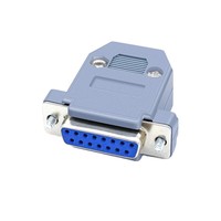 Connecteur D-SUB DB15 à 2 rangées, mâle et femelle, avec coque en plastique