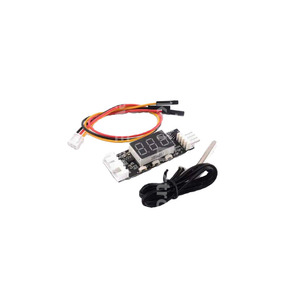 12V Four <b>Wire</b> PWM Fan Temperature <b>Control</b> Governor Module 3A Temperature+Speed Digital Display - Product Image 1