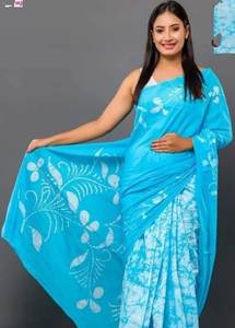 Saree en coton Chanderi moderne avec organza et georgette Salwar Kameez doux pour la fête - Product Image 3