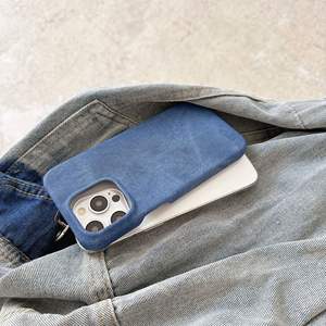 Étui Minimaliste en Tissu Denim pour iPhone 17 Pro Max Compatible avec iPhone 16 Pro, Coque Rigide Premium 15 - Product Image 6