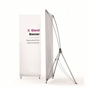 Promotion : Présentoirs X personnalisés de haute qualité pour publicité intérieure, supports de bannières PVC et photo pour salons professionnels - Product Image 2